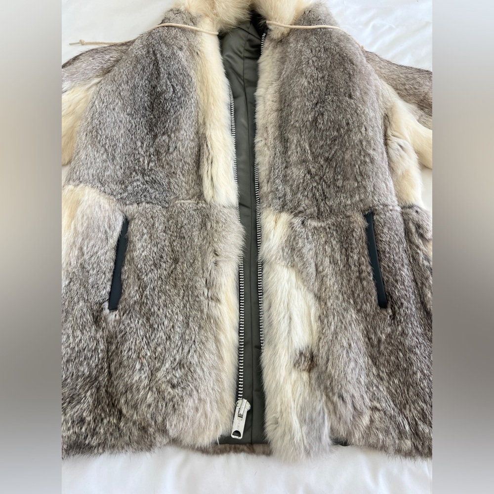 Real Rabbit Fur Coat - Picture 4 of 12